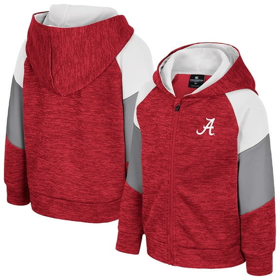 Toddler Colosseum Crimson Alabama Crimson Tide Spirit Hollow Full-Zip Hoodie