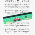 thumbnail image 3 of Heliisoer Harmonica Musical Instrument Wooden Cartoon Printing Holes For Kids Children, 3 of 3