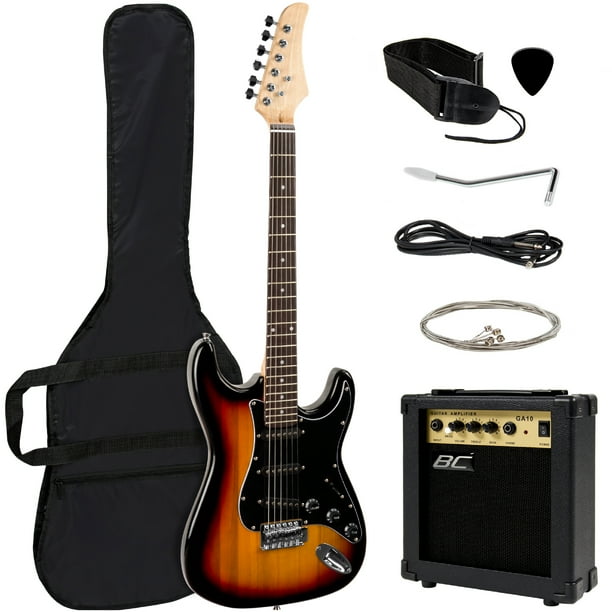 Best Choice Products 39in Full Size Beginner Electric Guitar Starter