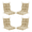 Beige, variant on ZEOLABS Outdoor High Back Chair Cushions Set of 4,Waterproof All-Weather Tufted Seat Back Patio Furniture Cushions with Ties for Lawn Adirondack,Rocking Chair, 45x22 Inch, Navy Blue