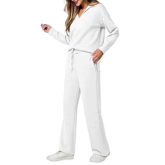 Conjuntos de Dos Piezas para Mujer, Moda de Otoño 2025, Pantalones Anchos, Conjunto de Estar por Casa, para Viajes y Vacaciones. S