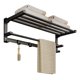 thumbnail image 1 of Toallero de baño de acero inoxidable con barra y ganchos, plegable for pared., 1 of 6