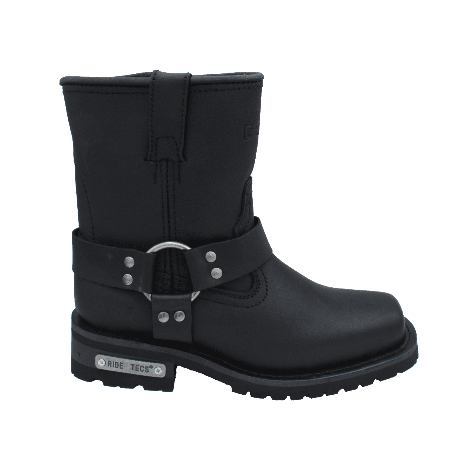 2436 Women's 7" Side Zipper Harness Boot Black