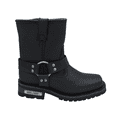 thumbnail image 2 of 2436 Women's 7" Side Zipper Harness Boot Black, 2 of 5