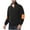 Black, variant on Men's Fuzzy Sherpa Sweatshirts Quarter Button Down Pullover Mock Neck Sweatshirt Outdoor Elbow Patches Tops (XL, Black)