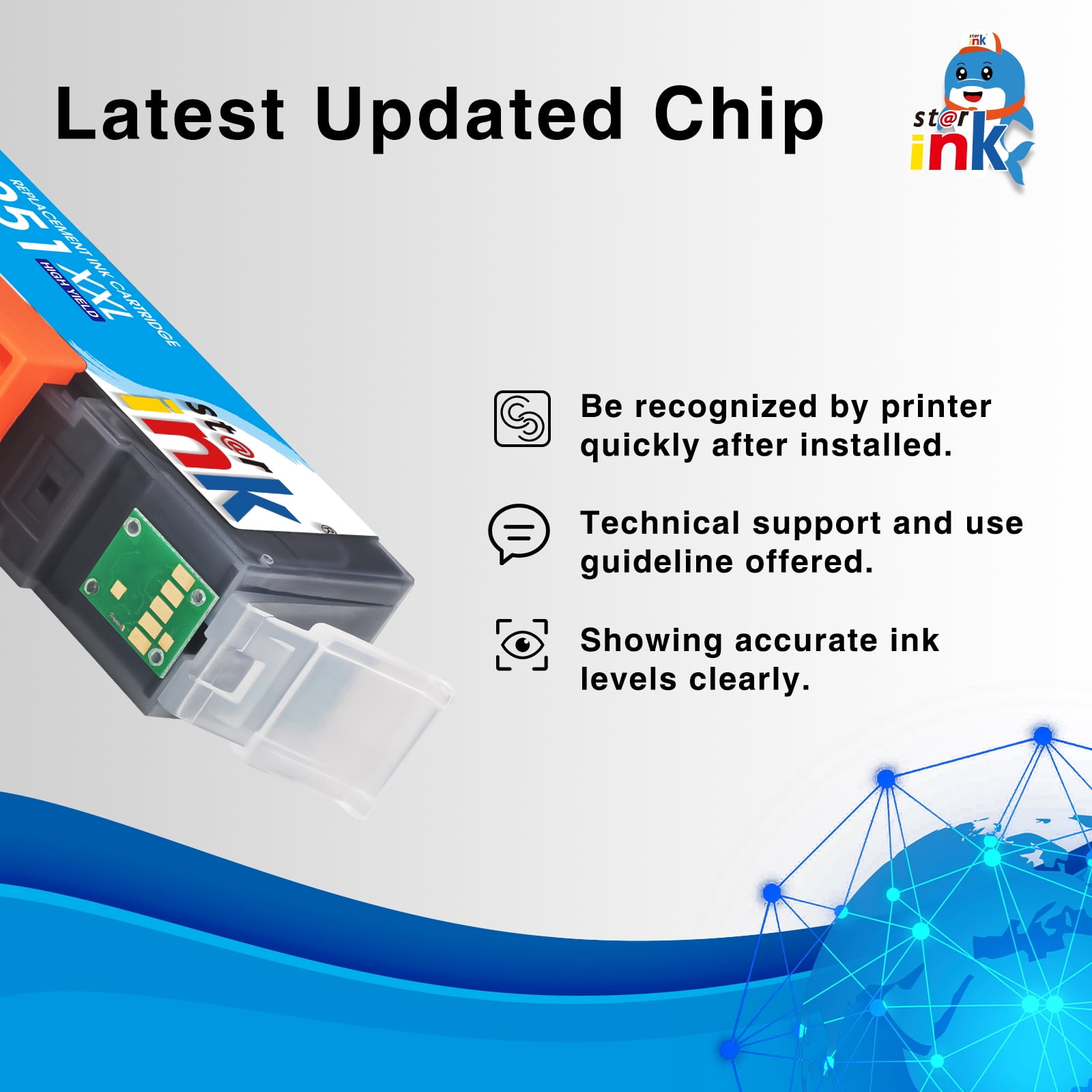 250XL 251XL Ink Cartridge Compatible for Canon Ink 250 and 251 PGI-250XL for PIXMA IP8720 MG6620 Printer (20 Pack）