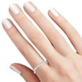 thumbnail image 2 of AFFY 0.2 Carat Round Shape White Natural Diamond Vintage Engagement Ring 14K Solid White Gold Ring Size-11, 2 of 2