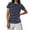 Navy, variant on Women's Fashion Striped Casual Short-Sleeve Crew Neck T-Shirt