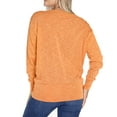 thumbnail image 2 of Women's Orange Clemson Tigers Lainey Ribbed Tunic Tri-Blend Pullover Sweatshirt, 2 of 2