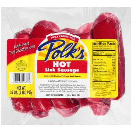 Polk���������s Hot Link Sausage, 32 oz
