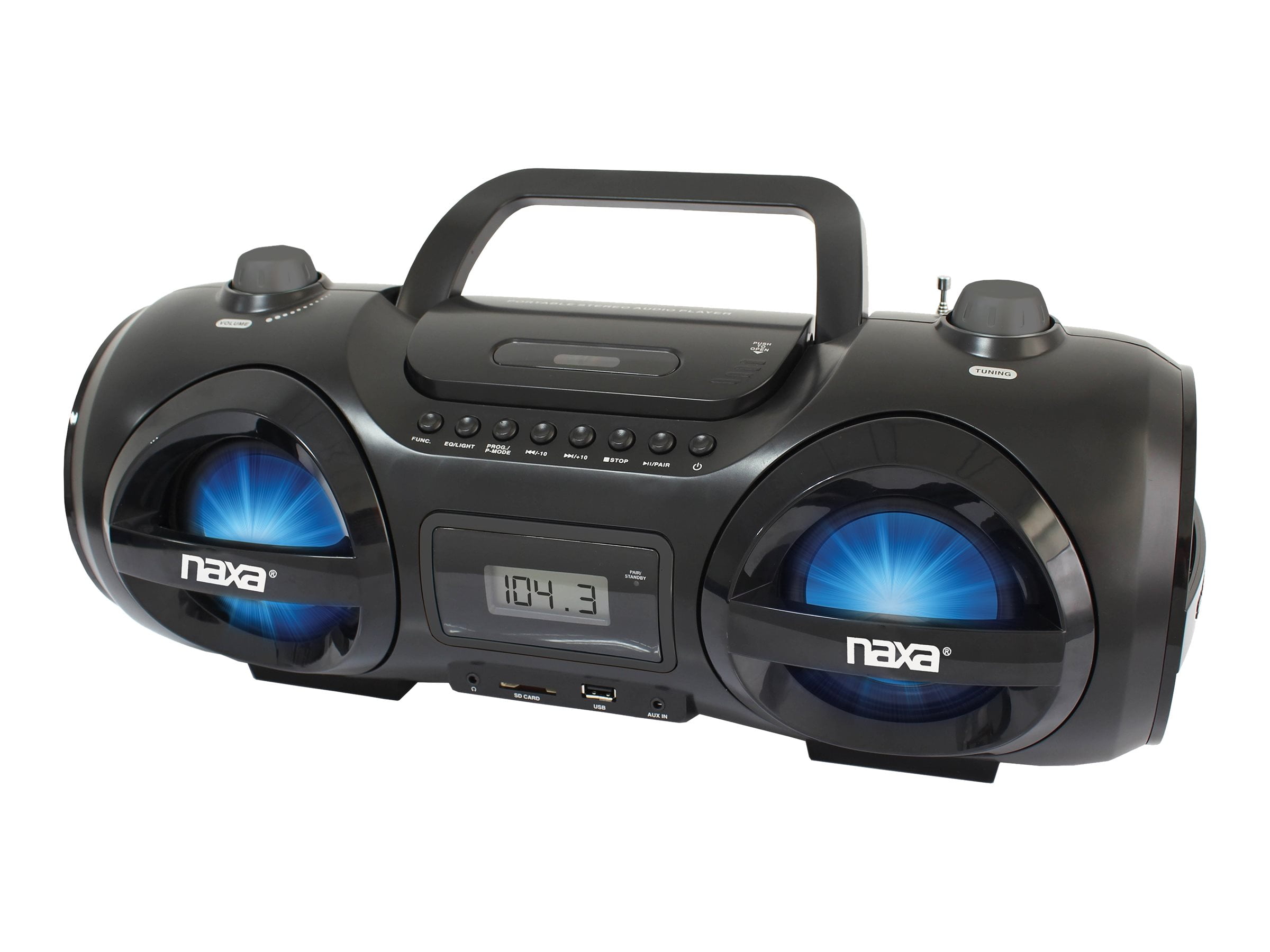 Naxa NPB-258 - Boombox - Black - Walmart.com - Walmart.com