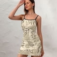 thumbnail image 3 of Ladies Elegant Sling Sleeveless Sexy Dress leaf, 3 of 6