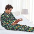 thumbnail image 5 of KLL Dinosaur Plays Soccer Sleepwear Mens Flannel Pajamas,Long Cotton Pj Set, 5 of 7