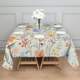 thumbnail image 3 of Pioneer Flower Floral Print Pattern Square Tablecloth,Waterproof Square Table Cover,Wipeable Spillproof Washable Table Cover for Home Kitchen Party Decor 42"X42"(107x107cm), 3 of 6