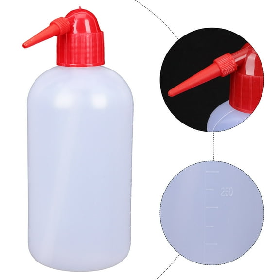 Masteelf  2 Pcs Plant Watering Bottle Squeeze Squirt Narrow Neck Wash Gardening Washing Red