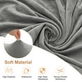 thumbnail image 2 of Funda de banco de comedor Uxcell, para bancos de 39.4 a 55" de longitud, funda de terciopelo con hebilla elástica, funda de banco lavable [Gris claro], 2 of 7