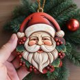 thumbnail image 4 of Holloyiver Christmas Santa Claus Ornaments, Mini Santa Gnomes Christmas Tree Resin Decoration, Christmas Figurines Miniature Ornaments for Holiday Christmas Hanging Decor, 4 of 4