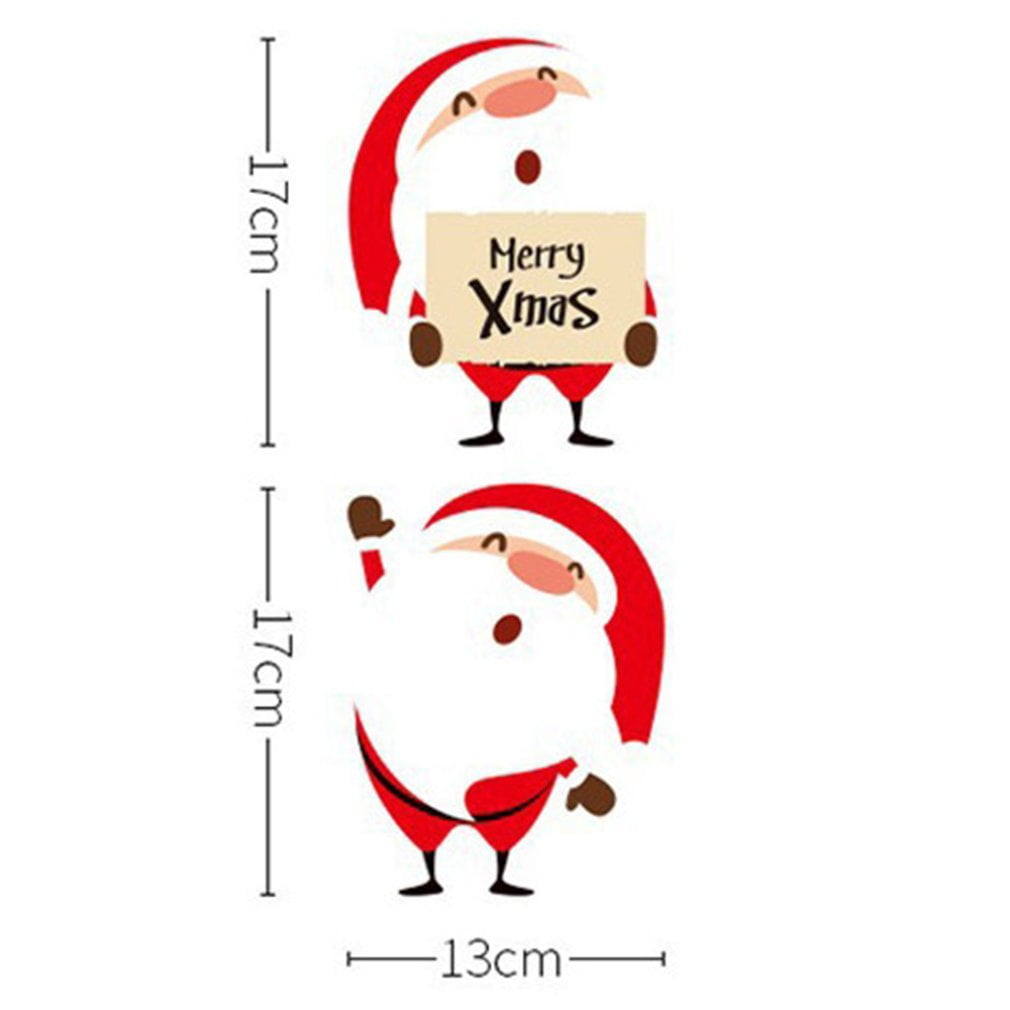 Christmas Wall Sticker Shop Glass Door Window Sticker Shopping Mall