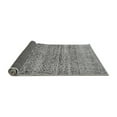 thumbnail image 2 of Ahgly Company Indoor Round Abstract Gray Modern Area Rugs, 3' Round, 2 of 4