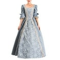 thumbnail image 5 of Halloween Renissance Dresses for Women Vintage Baroque Court Evening Prom Gowns Overlong Theatrical Cosplay Clothing, 5 of 7