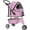 Pink, variant on YRLLENSDAN 3 Wheels Dog Strollers Pet Strollers Cat Strollers with Cup Holder & Removable Liner Waterproof Doggy Stroller for Small Medium Dogs, Red