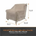 thumbnail image 2 of Modern Leisure Garrison Patio Lounge/Club Chair Cover, Waterproof, 35"L X 38"W X 31"H, Sandstone, 2 of 16