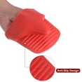 thumbnail image 4 of 2uds Silicona Horno Guantes, Mini Olla Soporte Silicona Horno Mitones Pellizco Goma Agarre Mini Horno Mitones Olla Soportes Dedo Protector para Cocina Cocinar, Hornear, Rojo, 4 of 5
