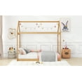 thumbnail image 4 of LHYY Twin Size Wooden House Bed,Wood Color, 4 of 9