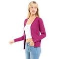 thumbnail image 6 of MixMatchy Women's Soft Basic Long Sleeve Button Down Classic V-Neck Knit Cardigan Sweater, 6 of 7