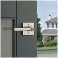 thumbnail image 5 of Kwikset Montreal Keyed Entry Lever Door Handle Set with Square Rose featuring Smart Key Security in Venetian Bronze, 5 of 7