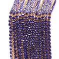 thumbnail image 1 of 10m Crystal Rhinestone Close Chain Trim Sewing For Jewelry Crafts Diy 2mm (dark Blue), 1 of 2