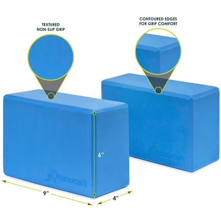 ヨガブロック フィットネス ps-2401-blocks-blue ProsourceFit Foam Yoga Blocks, High Density EVA Yoga