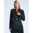 thumbnail image 2 of Free Assembly Women's and Women's Plus High Break Velvet Blazer, Sizes XS-4X, 2 of 6