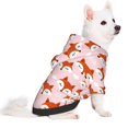 thumbnail image 2 of Fotbe cute fox pink Sudadera con Estampado para Perros Pequeños – Suéter con Capucha para Mascotas, Tela Suave de Forro Polar con Bolsillo-Small, 2 of 7
