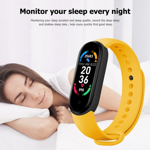 Pulsera de monitor de presión arterial de frecuencia cardíaca unisex con reloj inteligente deportivo magnético M6 Universal Accesorios Electrónicos