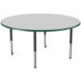 thumbnail image 6 of ECR4Kids 60in Round Premium Thermo-Fused Adjustable Activity Table Grey/Green/Black - Super Leg, 6 of 8