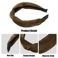 thumbnail image 4 of Unique Bargains Knotted Headbands Hairband for Women 1.2 Inch Wide 1 Pcs Coffee Color, 4 of 7
