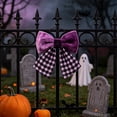 thumbnail image 6 of Roiihwy Large Halloween Bows Wreath, Pumpkin Bat Star Bows for Front Door, Black Ornament Tree Topper Bows for Halloween Indoor Outdoor Decor, 6 of 6