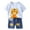 Light Blue&&100, variant on CONROSES Toddler Boys Clothes Sets Cartoon Graphic Short Sleeve T-Shirt Shorts Outfits for Kids, Sizes 18-24 Months