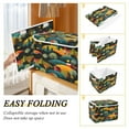 thumbnail image 4 of Storage Box With Lid 16.5x12.6x11.8In Foldable Stacked Household Storage Box Cute Christmas House, 4 of 7