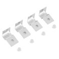 thumbnail image 2 of Set of 4 stainless steel aquarium mounting brackets, 5 mm, 2 of 4