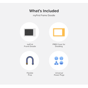 myFirst Frame Doodle 9 - Inch Digital Photo Frame: 32GB Memory, Auto - Rotate, Wall Mount & App-Based Photo/Video Sharing