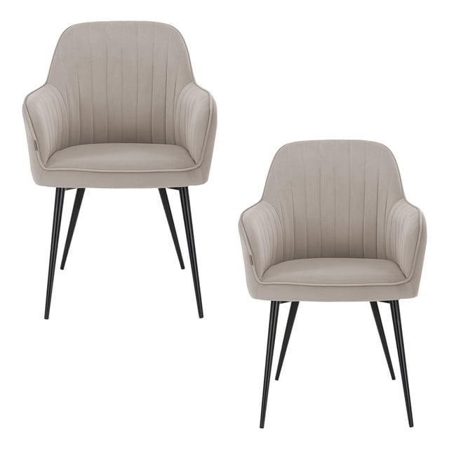 Set de 2 sillas velvet modernas para comedor marca Gravita