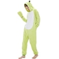 thumbnail image 6 of SWEETXIN Adult's Frog One-Piece Holiday Family Pajamas Halloween Costume Suit for Women and Men Jumpsuit SizeL, 6 of 7