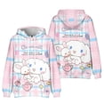 thumbnail image 3 of Sanrio-Sudadera con capucha para niños, ropa de Anime de dibujos animados Cinnamoroll, regalos de cumpleaños, 3 of 5