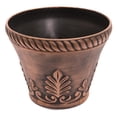 thumbnail image 2 of Rustic Venetian Look Plastic Planter 10X8 Flowerpot for Indoor, Outdoor, Garden, Patio, Office Ornaments, Home Decor, Long Lasting Reusable, Light Weight, Water Resistant (Copper), 2 of 2