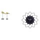 thumbnail image 1 of Juego De Figuras De Pájaros Modernas Y Reloj De Pared Con Forma De Flor, Elegantes Esculturas De Animales Y Reloj Decorativo Para La Decoración De La Entrada Del Escritorio Del Dormitorio., 1 of 8