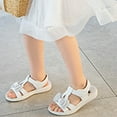 thumbnail image 6 of NAFUU Kids Sandals Boys Girls Wide Sandals Solid Color Bowknot Sandal 2026 Summer Children's Soft Bottom Medium Sized Comfortable Girls Sandal With Good Support Sizes 6-6.5 Years, 6 of 8