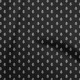 thumbnail image 1 of oneOone Rayon Black Fabric Asian Floral Block Sewing Craft Projects Fabric Prints By Yard 56 Inch Wide, 1 of 5