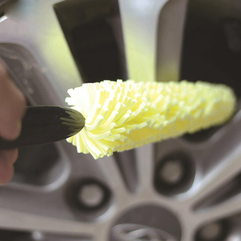  FAVOMOTO auto Wheel Brush car Wheel Cleaning Brush Multi  Functional Cleaning Brush Multi Function Cleaning Brush car tyre Brush car  Wheel Brush car Rim Brush hub Brush Sponge : Automotive